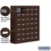 Salsbury Cell Phone Storage Locker - 7 Door High Unit (8 Inch Deep Compartments) - 35 A Doors - Bronze - Surface Mounted - Master Keyed Locks
